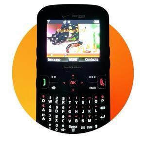 Pantech TXT8035B Caper Prepaid Phone Verizon Battery No Back